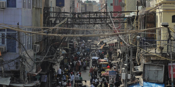 Straßenszene in Alt-Delhi