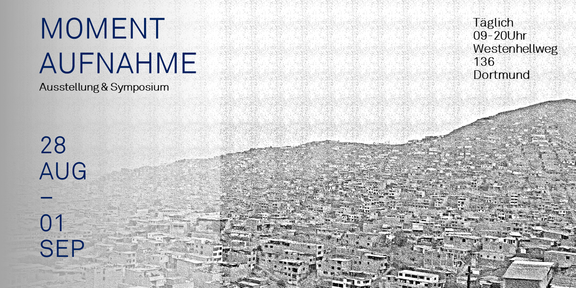 Poster für die Veranstaltung "Momentaufnahme" bei der die Herausforderungen von Städten im Globalen Süden behandelt werden