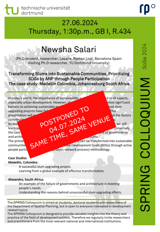 Poster inviting to a lecture by a researcher on 04th of July 2024 