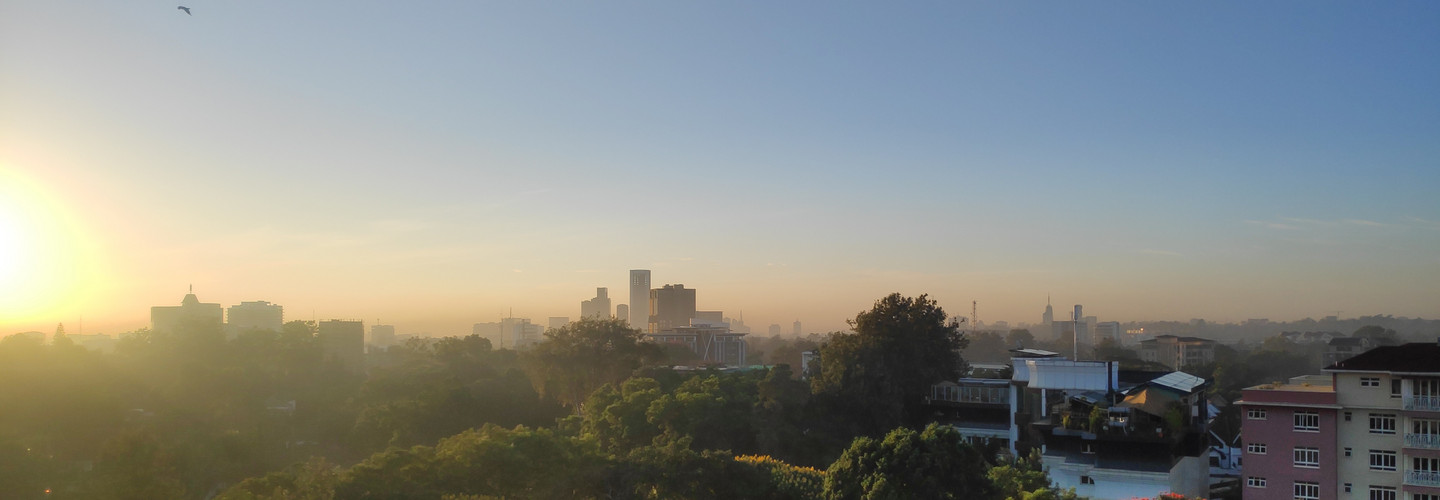 View from a building in Nairobi