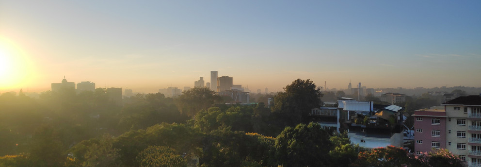View from a building in Nairobi