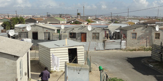 Khayelitsha, Cape Town, South Africa Several small huts in the area of Khayelitsha in Cape Town